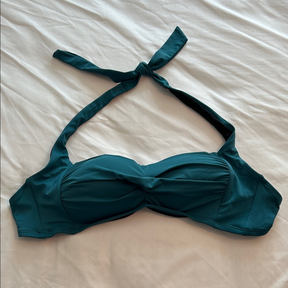 Maurices Teal Halter Bikini Top